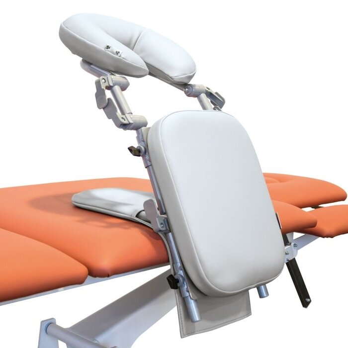 Foldable massage headrest - light grey