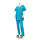 Hemd unisex, turkoois
