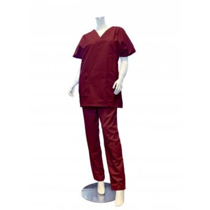 Pantalon unisexe, bordeaux