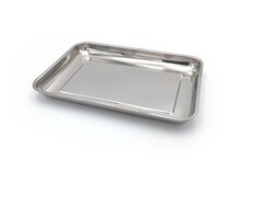 Plateau en acier inoxydable - organisation et transport des fournitures médicales