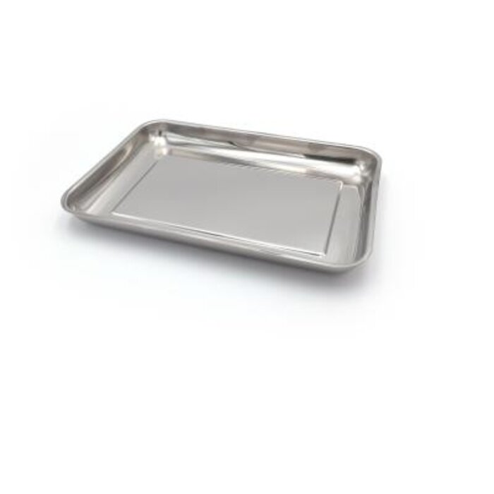 Stainless steel tray - organizing and transporting medical supplies