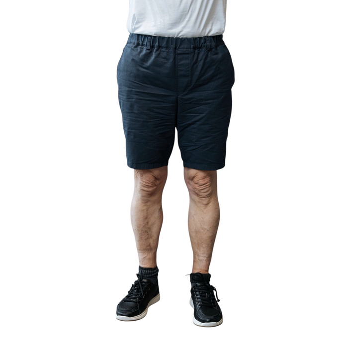 Shorts with elastic - blue cotton
