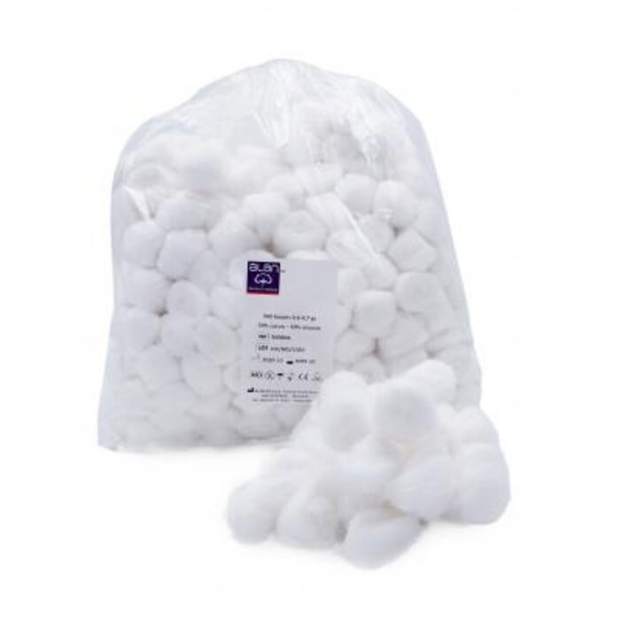 Boules de coton hydrophiles non stériles - Sachet de 500