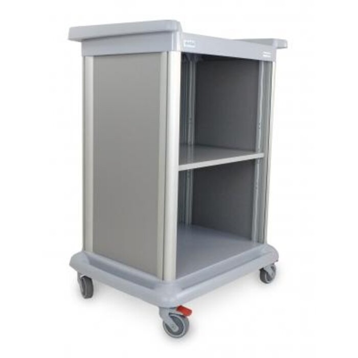 Chariot Essential ES10, ouvert, gris, hauteur 110 cm, sans pince d'arrimage