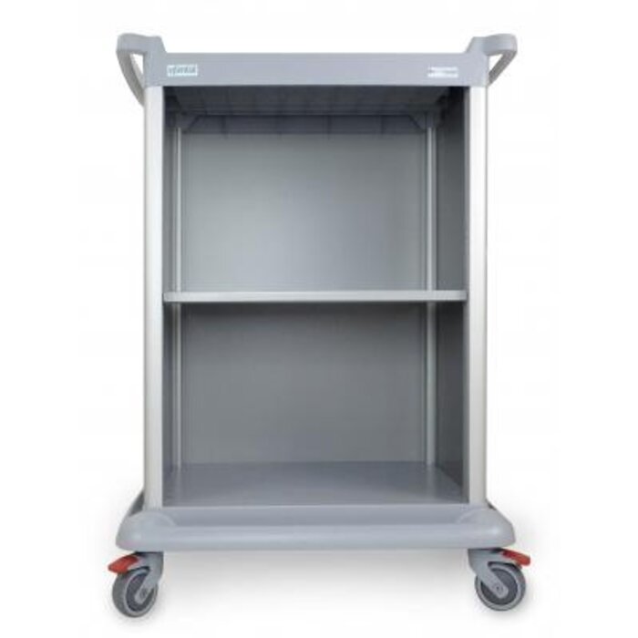 Chariot Essential ES10, ouvert, gris, hauteur 110 cm, sans pince d'arrimage
