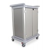Chariot Essential 10, avec 2 portes, gris, hauteur 110 cm, sans pince d'amarrage