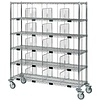 Mosys chrome plated wire mesh linen trolley