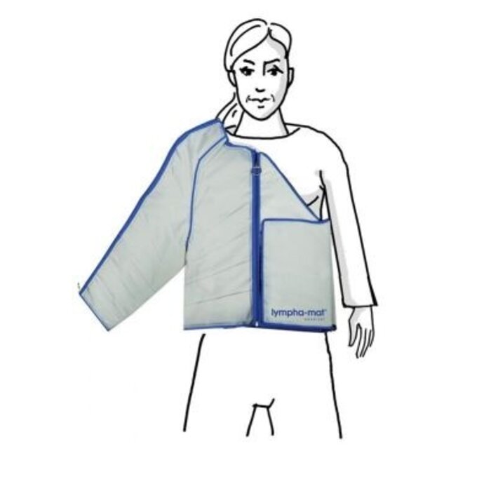 Veste Lympha-mat - droite - grise - connecteur blanc