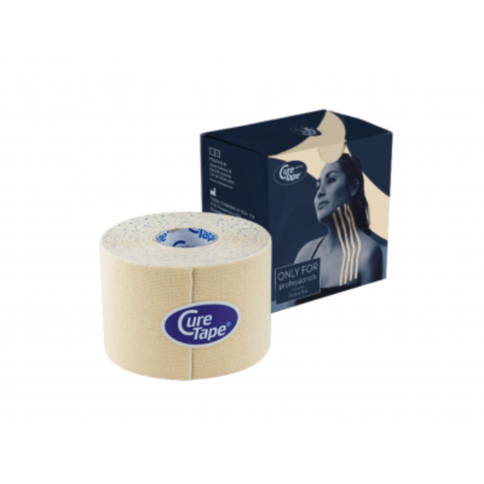 CureTape Gentle - sensitive kinesio tape - 5 cm x 5 m - beige