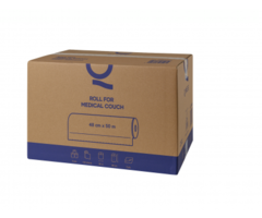 Qines onderzoekstafelpapier / behandeltafel - rol 48 cm x 50 m (8 st)
