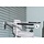 Support de toilette pliable Ropox + support de sol télescopique, droit 90 cm