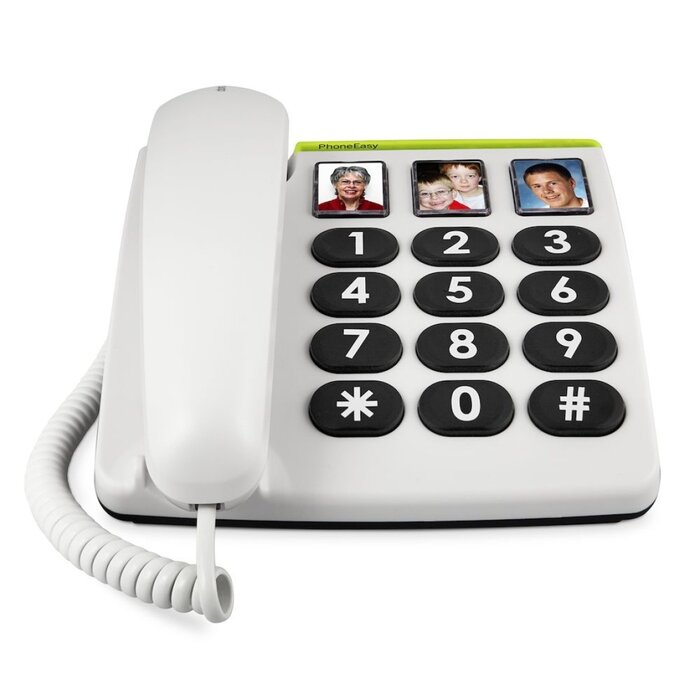Téléphone senior PhoneEasy 331ph avec 3 boutons photo