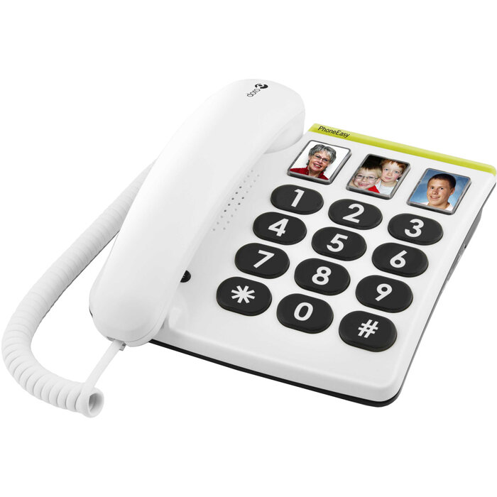Téléphone senior PhoneEasy 331ph avec 3 boutons photo
