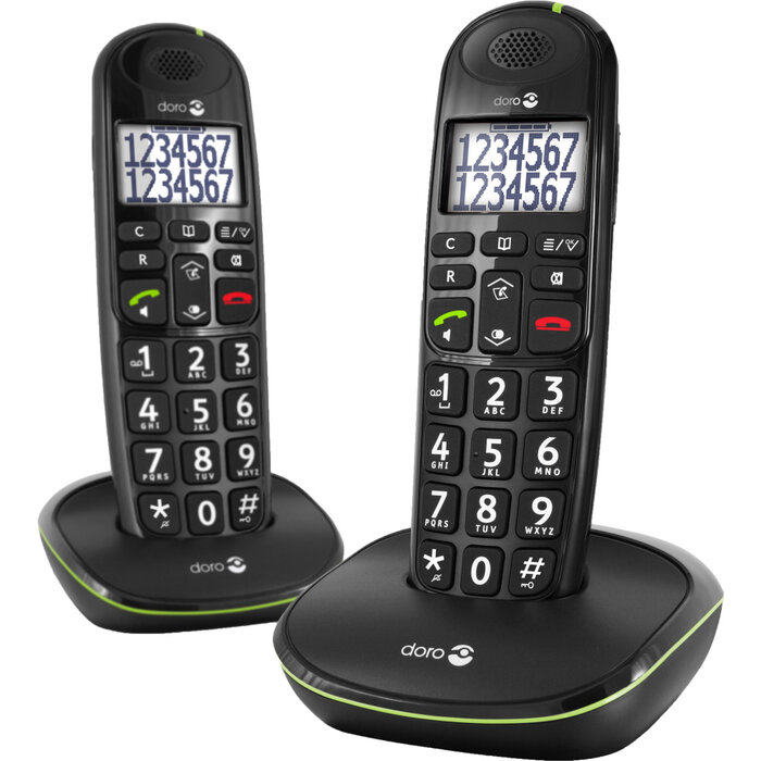 Téléphone sans fil duo PhoneEasy 110 avec touches numériques vocales