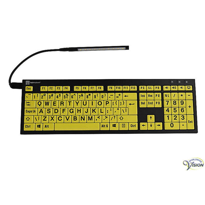 Nero XL keyboard yellow/black