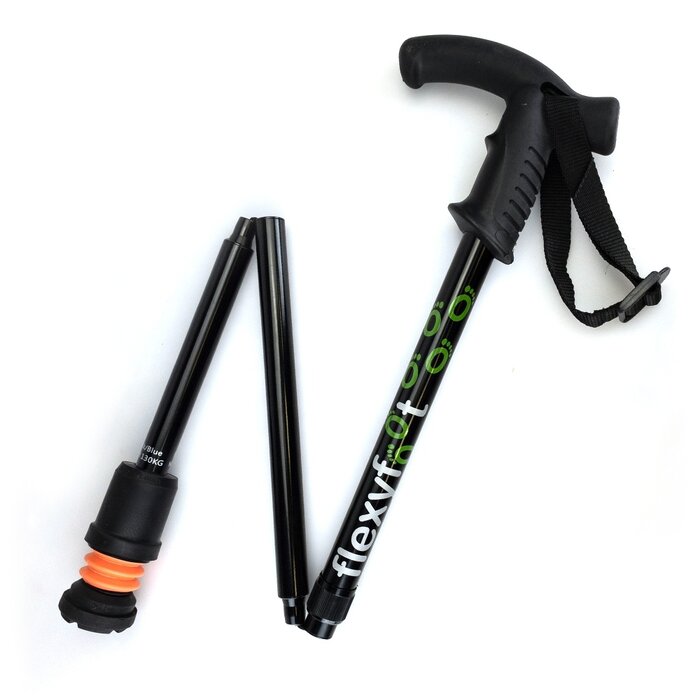 Flexyfoot Wandelstok met Derby handvat - opvouwbaar
