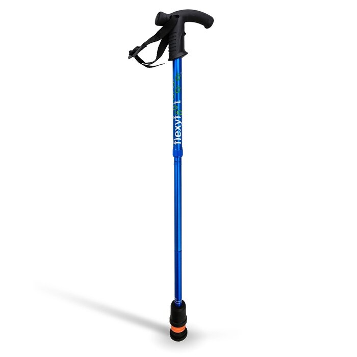 Flexyfoot Walking Stick with Derby Handle - Foldable