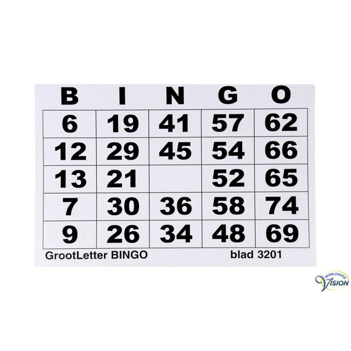 Bingoblok 100 Vel Formaat A5