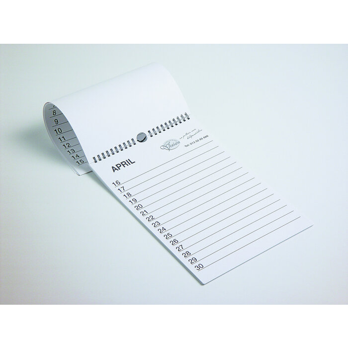 Birthday calendar large A4
