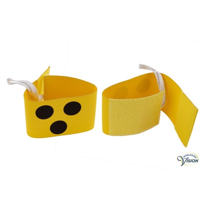 Bracelet de reconnaissance jaune 28-34 cm
