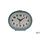 Alarm clock quartz blue - white dial
