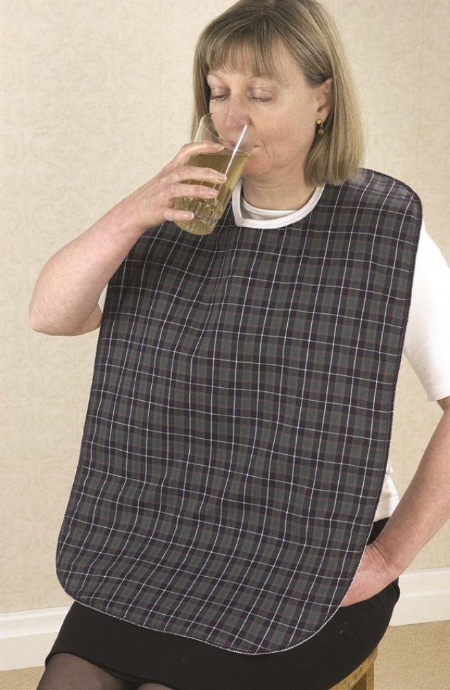 Bib with velcro closure