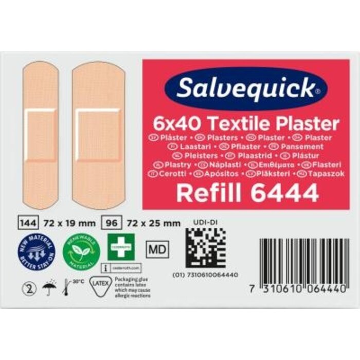 Pansements textiles Salvequick - Boîte de 40