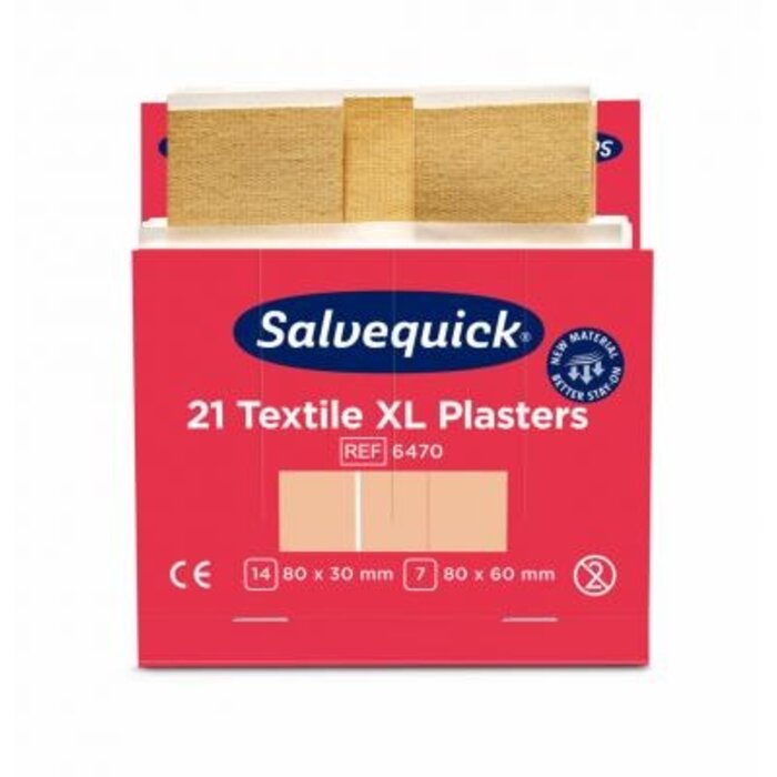 Salvequick textile bandages XL - Box of 21