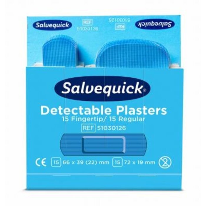 Blauwe detecteerbare verbandmengsel  - Doos met 30