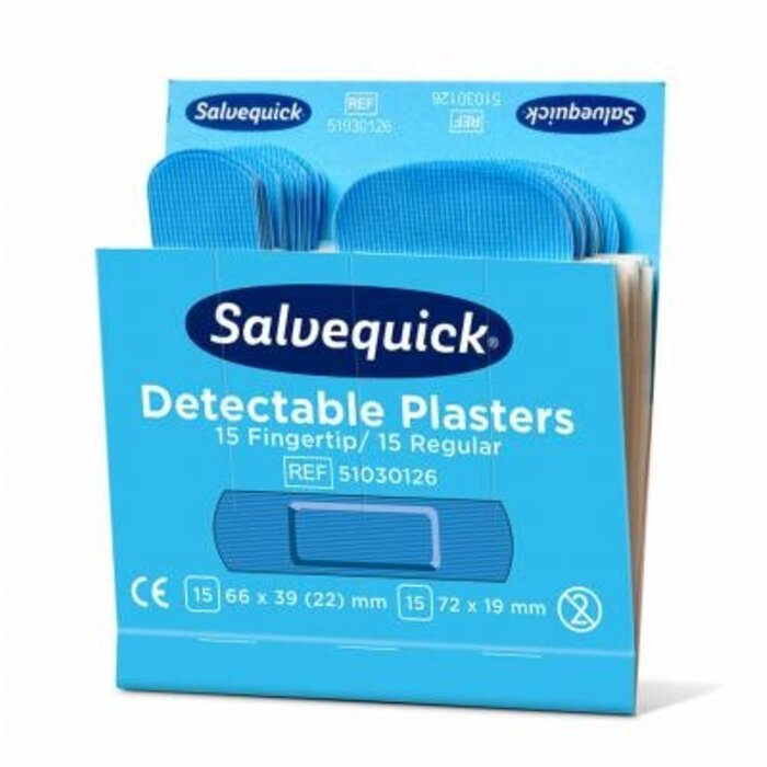 Blauwe detecteerbare verbandmengsel  - Doos met 30