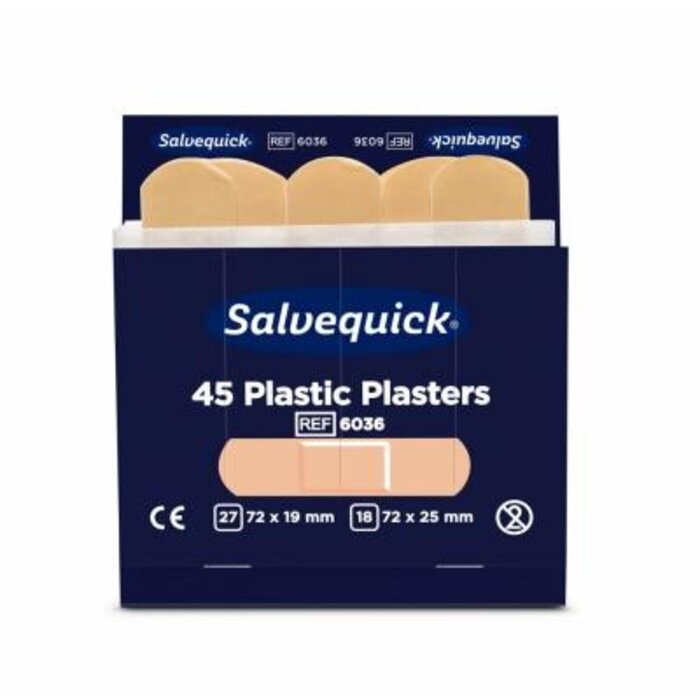 Pansements plastiques Salvequick - Boîte de 45