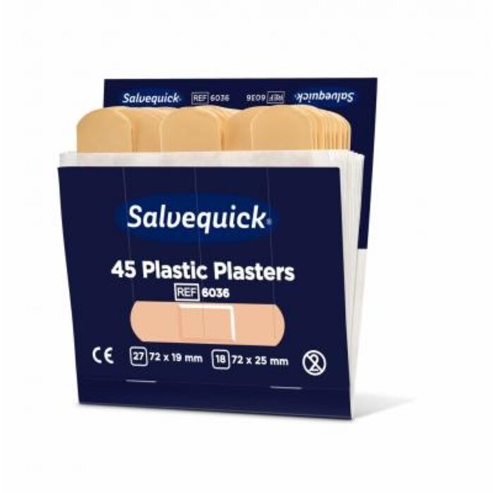 Pansements plastiques Salvequick - Boîte de 45