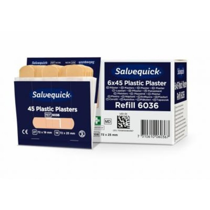 Pansements plastiques Salvequick - Boîte de 45