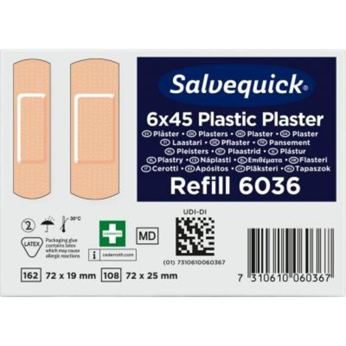 Pansements plastiques Salvequick - Boîte de 45