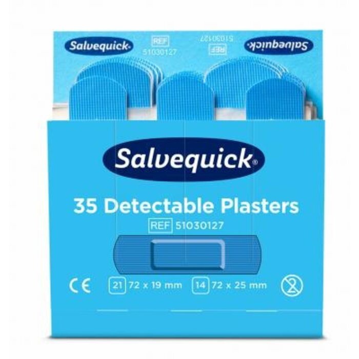 Blue Detectable Plasters - Box of 35