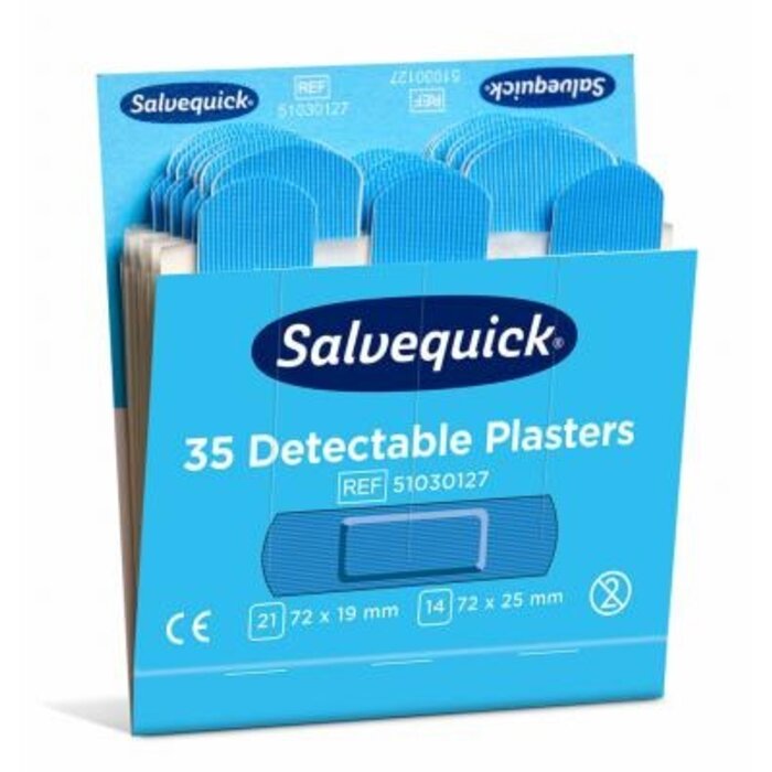 Blue Detectable Plasters - Box of 35