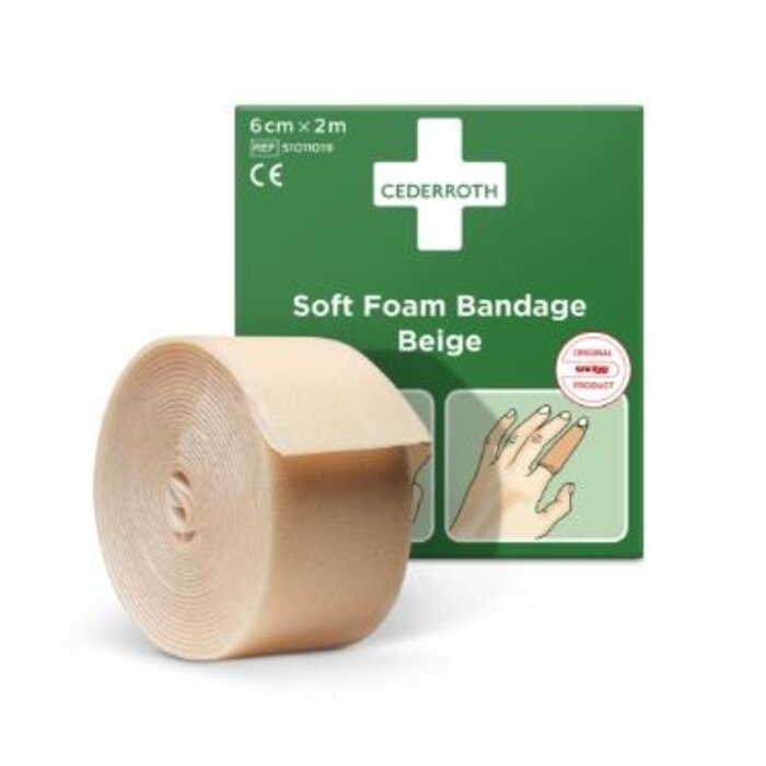 Beige zelfklevende verbandrol