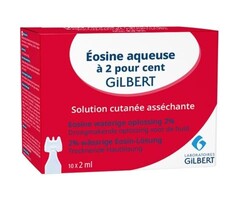 Solution asséchante pour la peau - éosine aqueuse 2% - Boîte de 10 x 2 ml