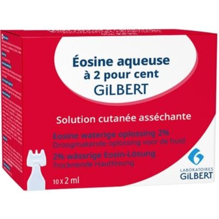 Huiddroogoplossing - waterige eosine 2% - Doos van 10 x 2 ml