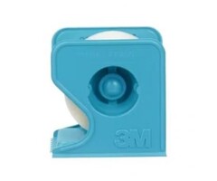 Ruban adhésif non tissé Micropore, avec distributeur bleu, 90 cm x 2,5 cm (3 pi x 1 po) - Boîte de 12