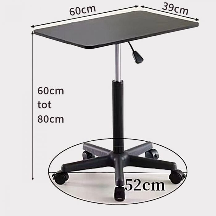 Table d'appoint Ceruzo - Hauteur réglable - Ressort à gaz