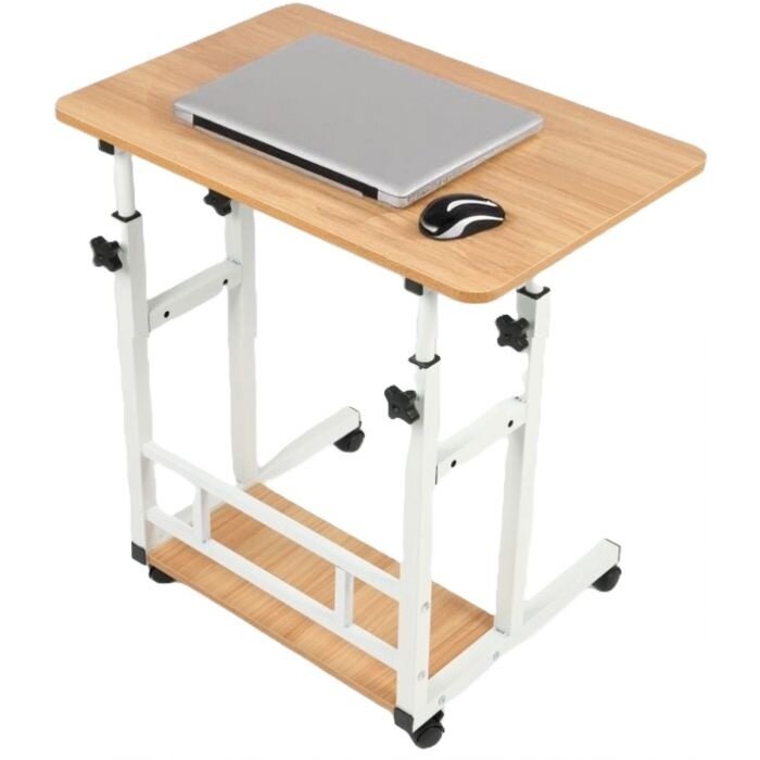 Ceruzo Laptop table - Mobile bed table - Adjustable in height 85cm - Table top 80x40cm