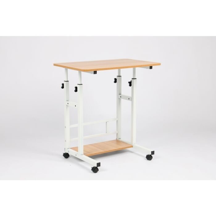 Table d'ordinateur portable Ceruzo - Table de lit mobile - Réglable en hauteur 85 cm - Plateau 80 x 40 cm