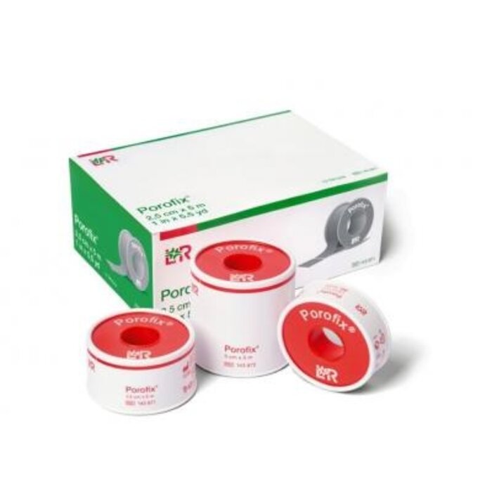 Porofix, 2.5 cm x 5 m - non-sterile - Box 1 x 12 cm