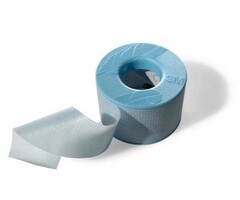 3M Micropore Silicone Adhesive Tape, Blue, 5 m x 2.5 cm, Non-Sterile - Box of 12
