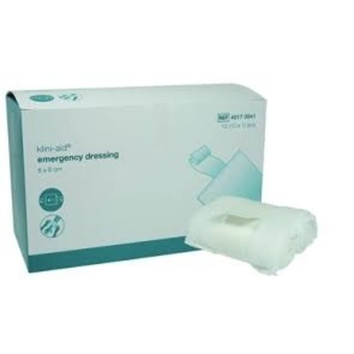Pansement rapide Klini Aid Emergency, 8 x 6 cm - Boîte de 10