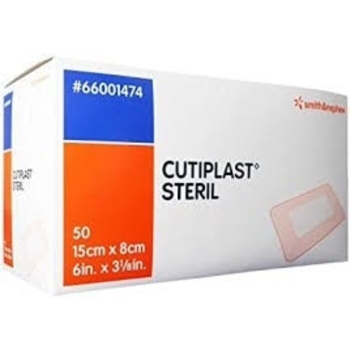 Cutiplast wondverbanden, 15 x 8 cm, steriel - Doos van 50