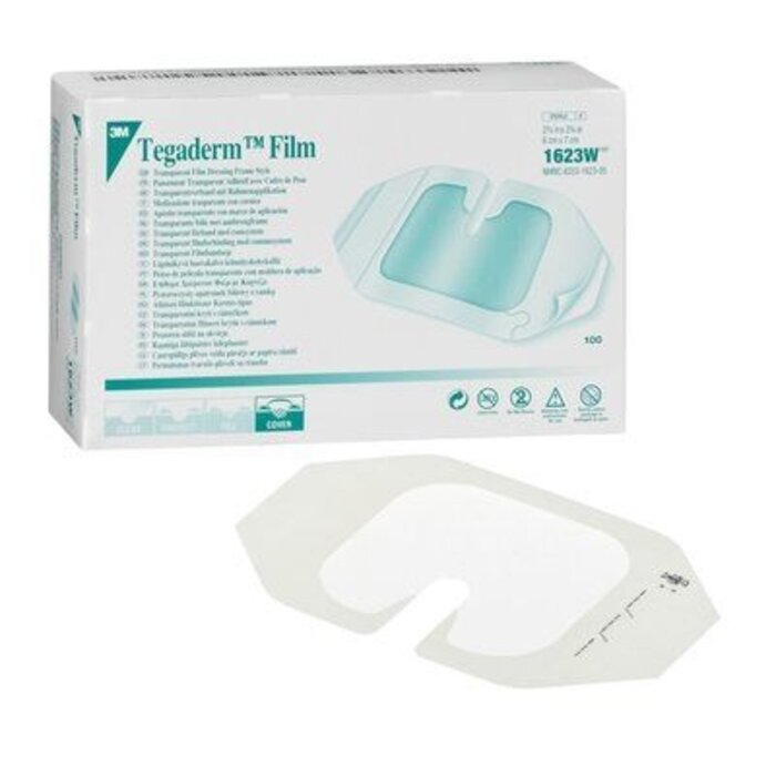 Tegarderm transparante film IV, 6 x 7 cm - steriel - Doos van 100
