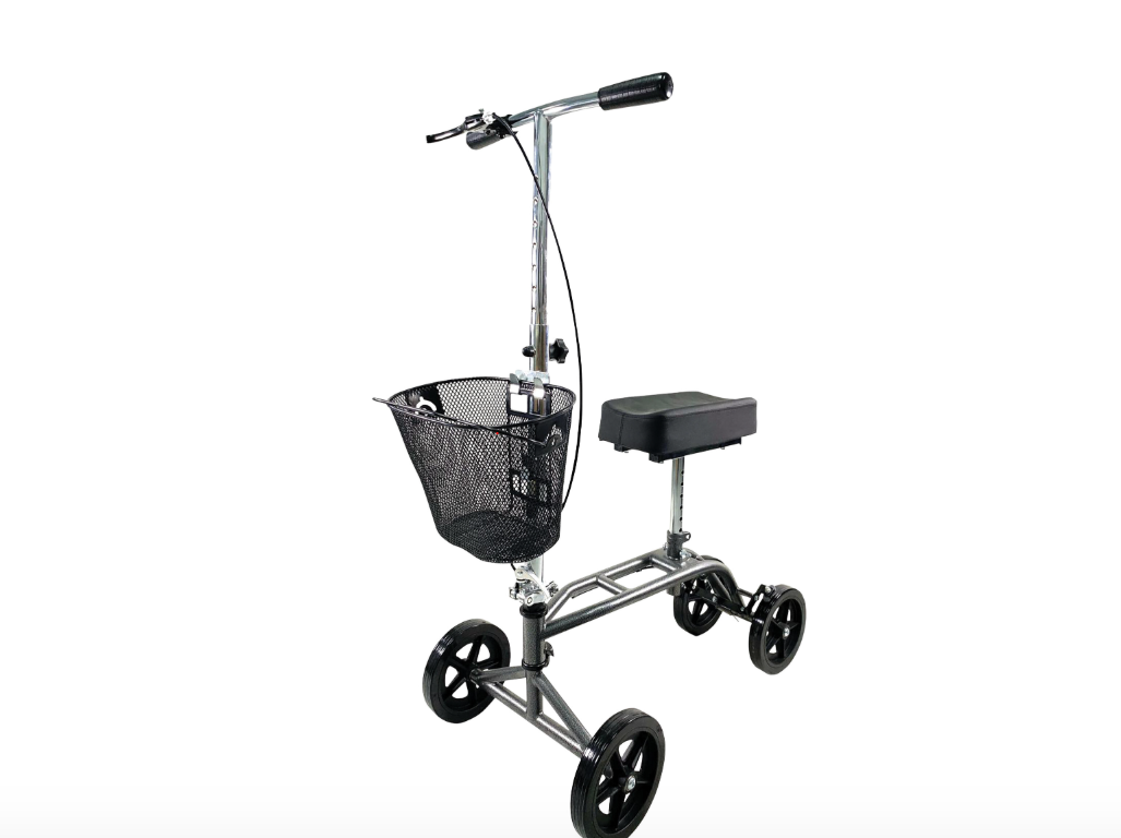 How can I get around easily after a foot or knee injury?