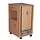 Bedside table on wheels, height adjustable tablet